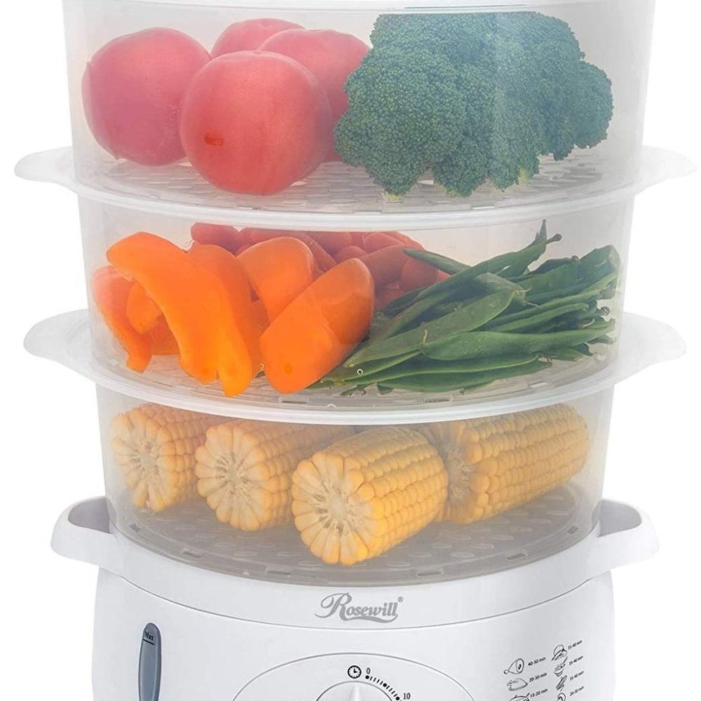 Vegetable Steamer 3 Tier Stackable Egg Holders